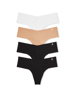 4-Pack No-Show Thong Panties