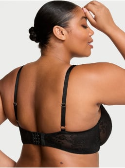 Rose Lace Unlined Low-Cut Demi Bra