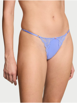 Lace-Trim Adjustable V-String Panty