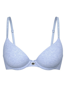 Cotton Logo Hardware Lightly Lined Demi Bra