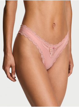 Lace-Trim Brazilian Panty