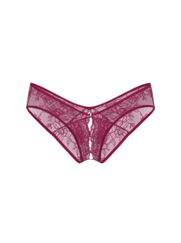 Rose Lace Crotchless Cheeky Panty