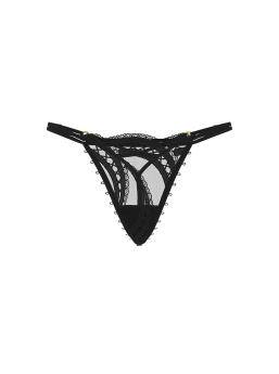 Laces Out Embroidery Adjustable V-String Panty