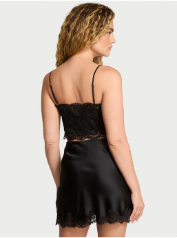 Satin Lace Cami & Mini Skirt Set