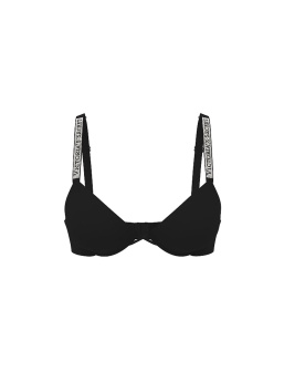 Logo Shine Strap Lightly Lined Low-Cut Demi Bra