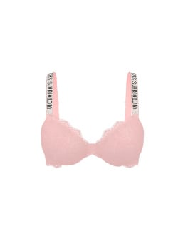 Bombshell Add-2-Cups Shine Strap Rose Lace Push-Up Bra