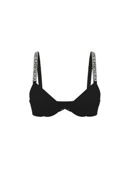Logo Shine Strap Push-Up Bra