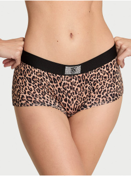 Logo Cotton Shine Patch Boyshort Panty