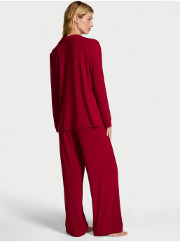 Modal Soft Bow Long Pajama Set