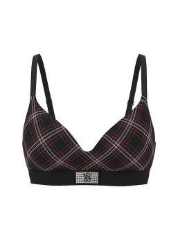 Shine Patch Velvet Lightly Lined Wireless Bra