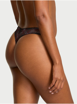 Shimmer Mesh Thong Panty