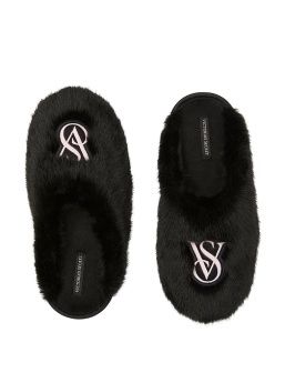 Victoria'S Secret Backstage Luxe Plush Closed-Toe Slippers
