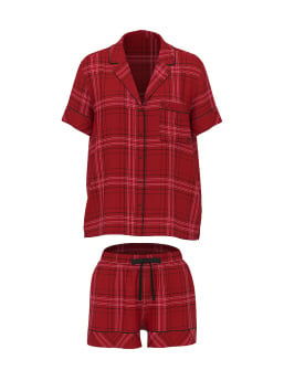 Flannel Short Pajama Set