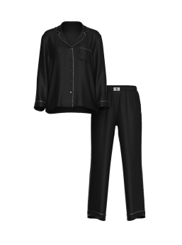 Glazed Satin Shine Long Pajama Set
