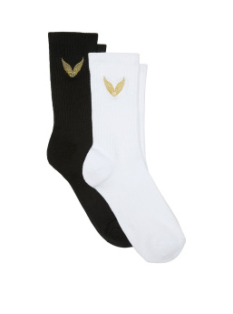 2-Pack Slim Slouchy Crew Socks