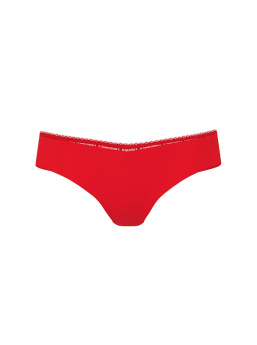 No-Show Plaid Mesh Thong Panty