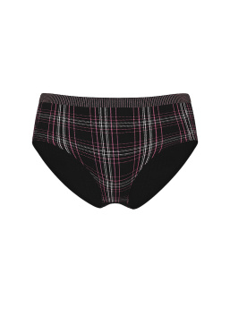Seamless Shimmer Plaid Hiphugger Panty