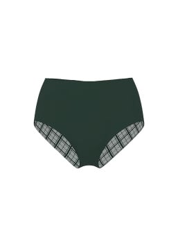 No-Show Plaid Mesh Modern Brief Panty