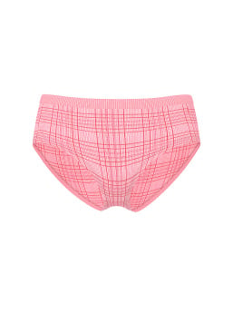 Seamless Shimmer Plaid Hiphugger Panty