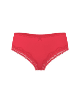 Cotton Bow Lace-Trim Cheeky Panty