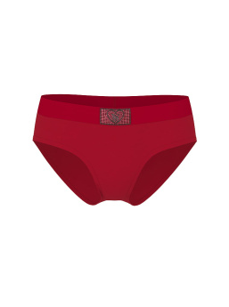 Logo Cotton Heart Shine Patch Hiphugger Panty