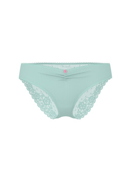 Stretch Cotton Heart Lace Bikini Panty