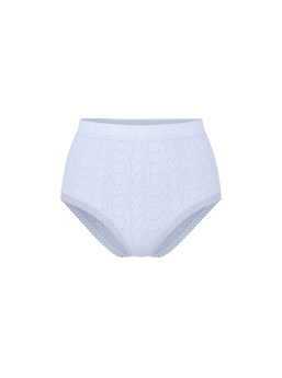 Logo Heart Pointelle Modern Brief Panty