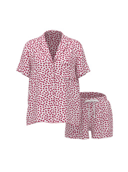 Glazed Satin Short Pajama Set