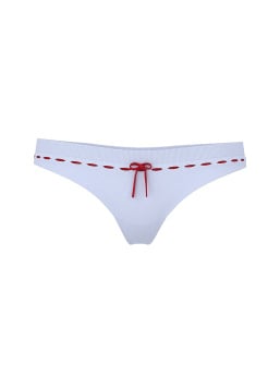 Seamless Ribbon Slot Bikini Panty