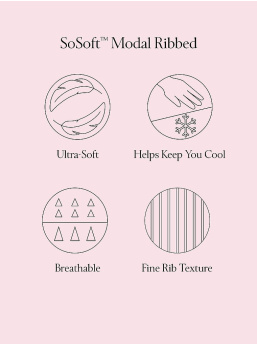 Sosoft Modal™ Ribbed Long Pajama Set