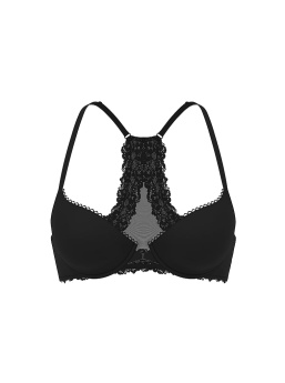 Lightly Lined Lace Racerback Demi Bra