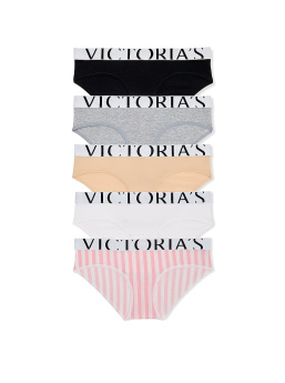 5-Pack Exploded Logo Cotton Hiphugger Panties