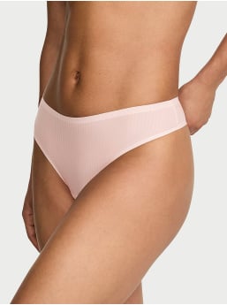 Body By Victoria Flex Shadow Stripe Mid-Rise Thong Panty