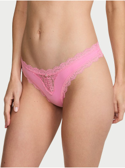 Lace-Trim Thong Panty