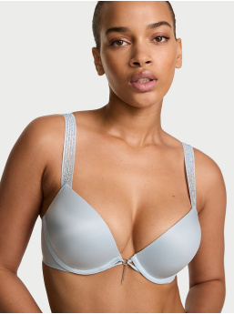 Bombshell Add-2-Cups Ombré Stripe Shine Strap Push-Up Bra