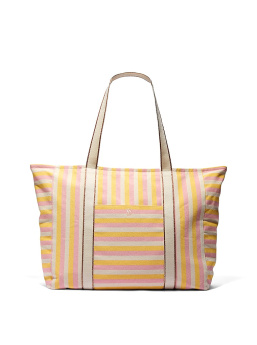 Canvas Stripe Tote Bag
