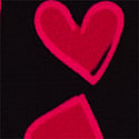 Black Grounded Heart 
