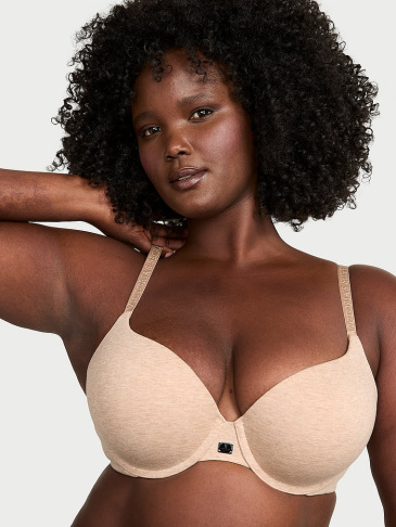 Cotton Logo Hardware Perfect Shape Push-Up Bra