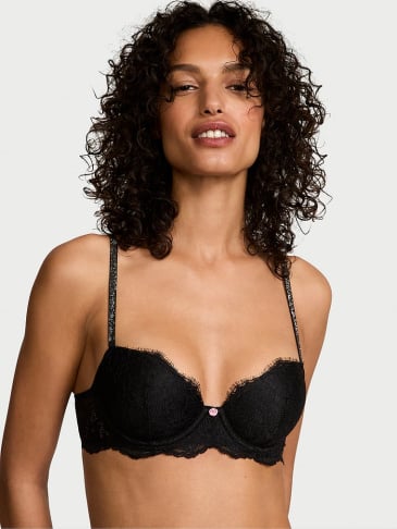 Twinkle Strap Lace Classic-Coverage Demi Bra