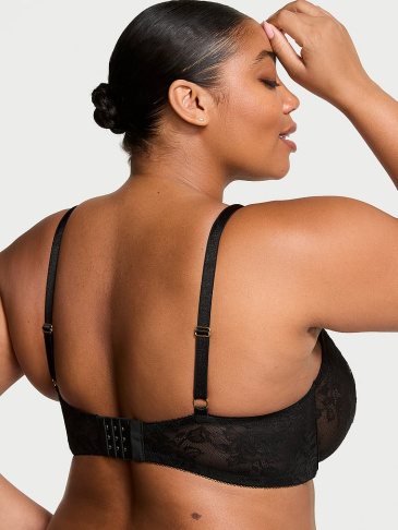 Rose Lace Unlined Low-Cut Demi Bra