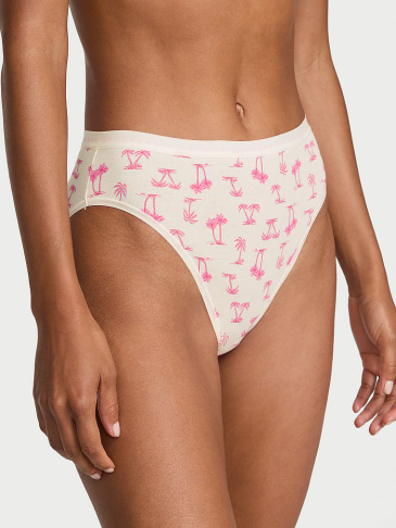 Stretch Cotton High-Leg Brief Panty