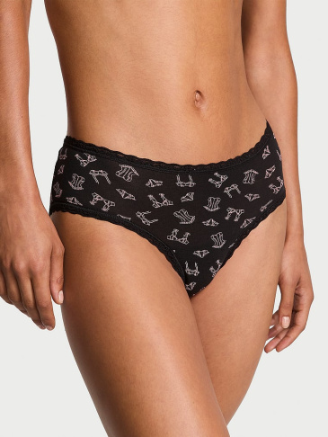 Cotton Lace-Waist Cheeky Panty