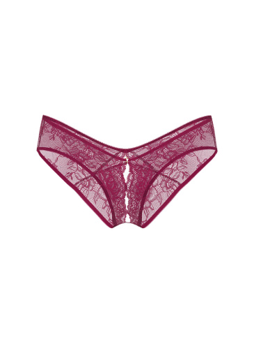 Rose Lace Crotchless Cheeky Panty