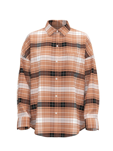 Modal-Cotton Button-Front Sleepshirt