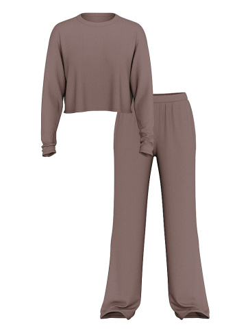 Modal Wide-Rib Long Lounge Set