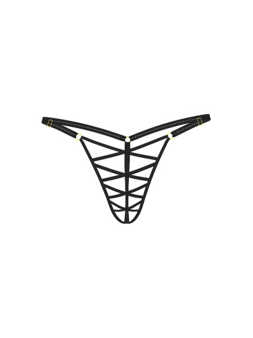 Strappy Lace-Up Crotchless Adjustable V-String Panty