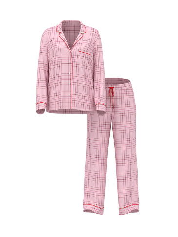 Flannel Long Pajama Set