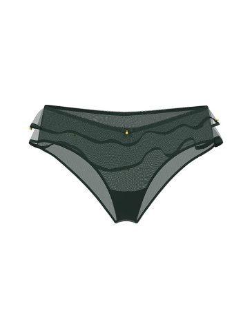Jingle Belle Ruffled Mesh Cheeky Panty