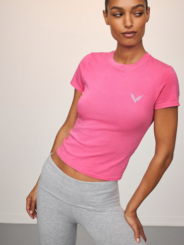 Stretch Cotton Fitted Tee