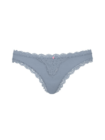 Lace-Trim Thong Panty